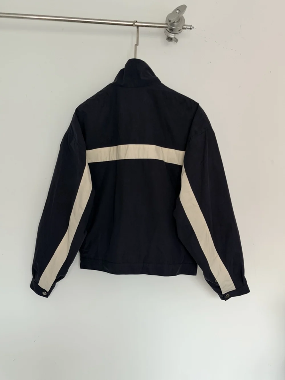✨Yves Saint Laurent Navy Color Block Zip Up Track Jacket
